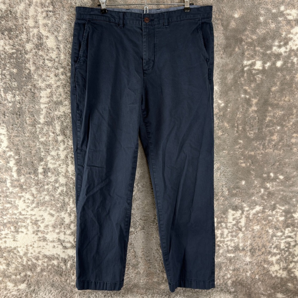 L.L.Bean Size 36x29 Standard Athletic Fit Chino Pants Navy Blue Long Mens